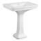 Kingston Brass VPB4308 Porcelain Pedestal Sink, White VPB4308 - alternate 1